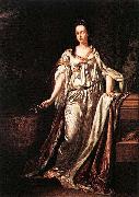Adriaen van der werff Portrait of Anna Maria Luisa de' Medici, Electress Palatine Spain oil painting artist